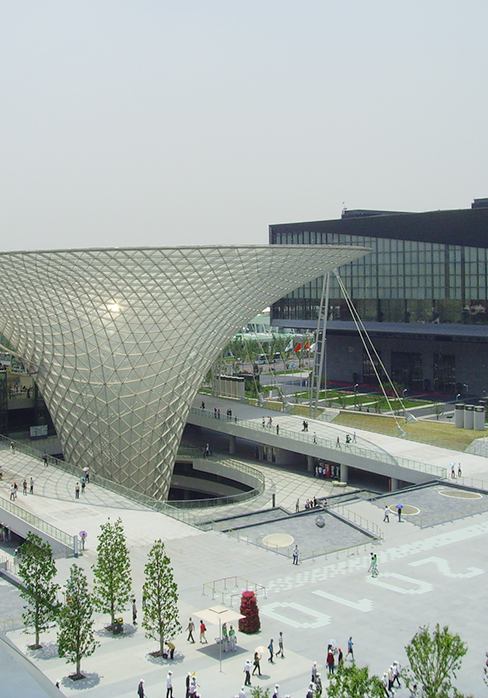 2010上海万博の浦東園の場所の設計 
